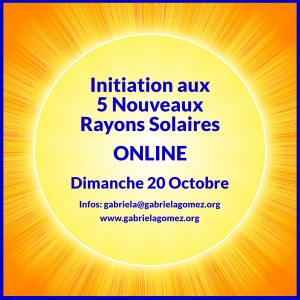 17 octubre - Iniciación a los 5 nuevos rayos solares - Online (Español)