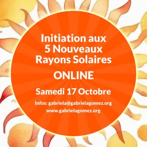 17 de octubre - Iniciación a los 5 nuevos rayos solares - Online (Francés)